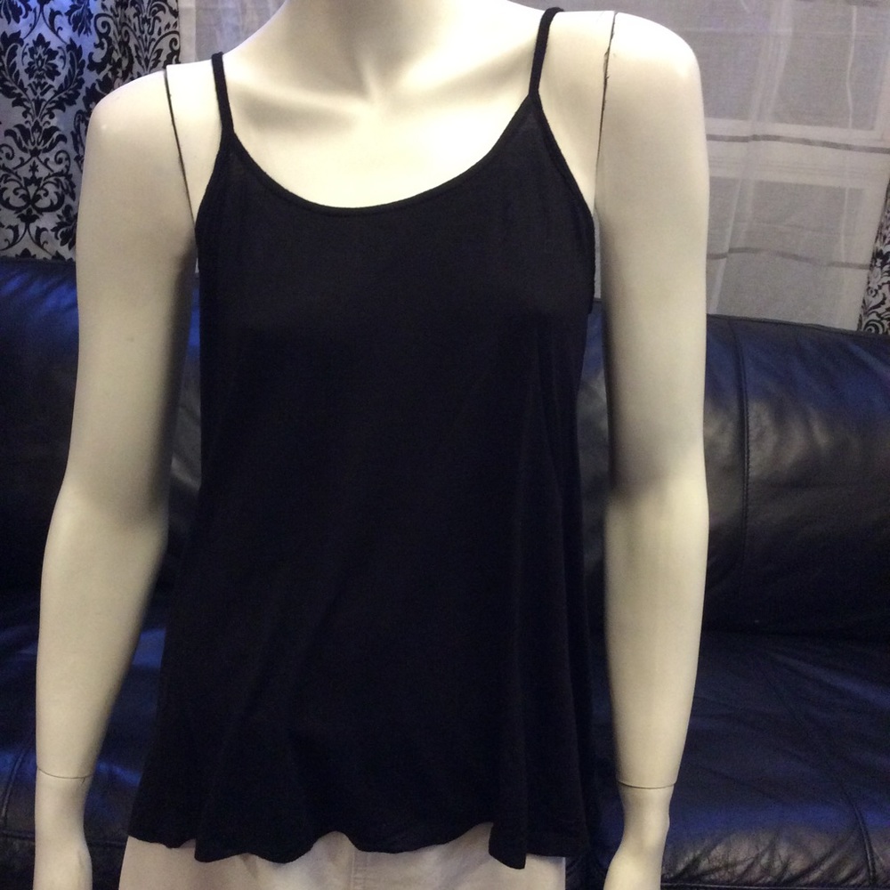 Tank top with multi v strap detail at the back